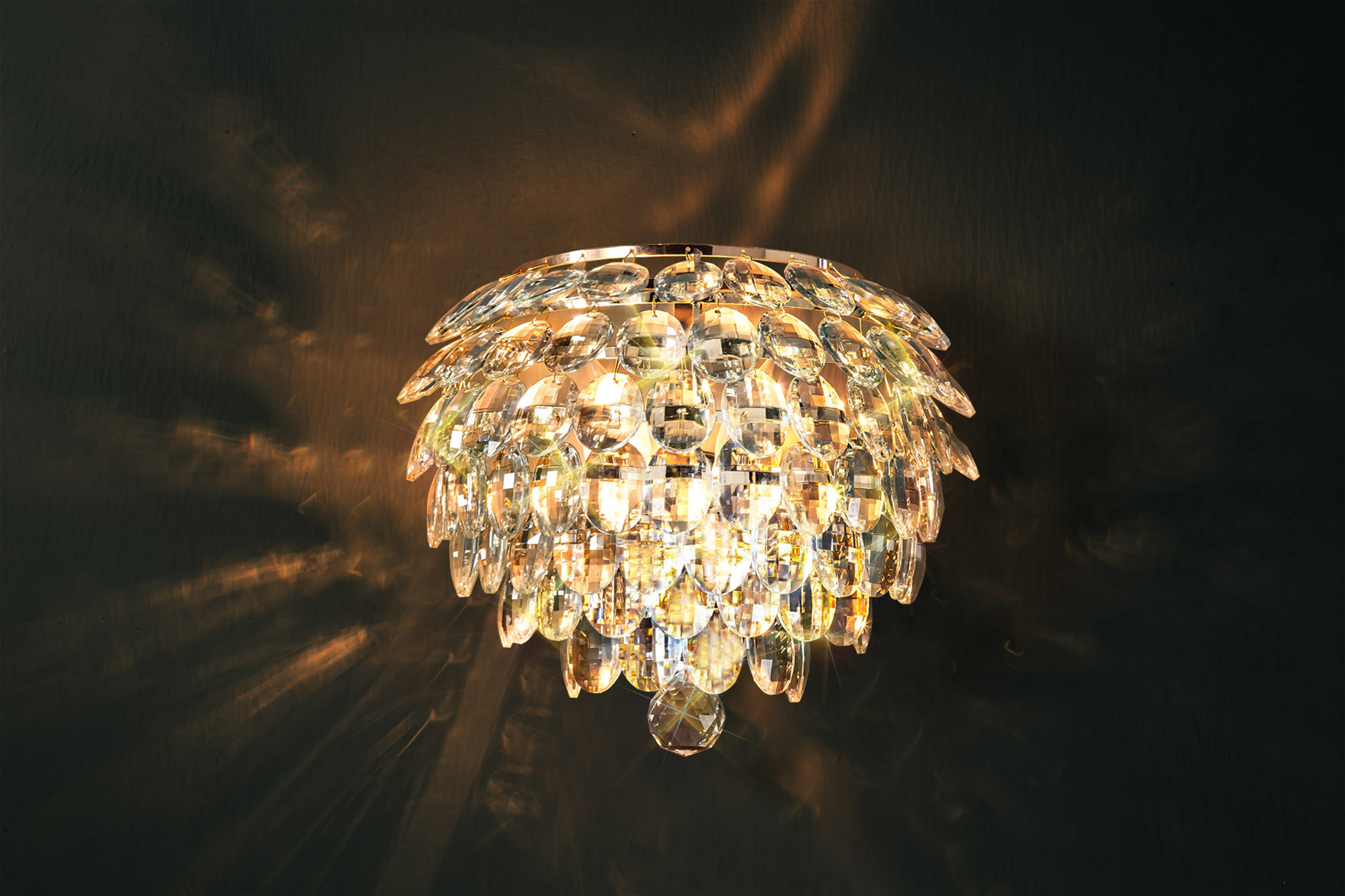 IL32829  Coniston Wall Lamp 2 Light French Gold